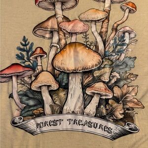 ROMWE Mushroom Casual Tee 🍄 🍄‍🟫